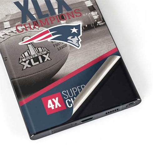 NFL Patriots Super Bowl XLIX Champs Galaxy S22 Ultra Skin