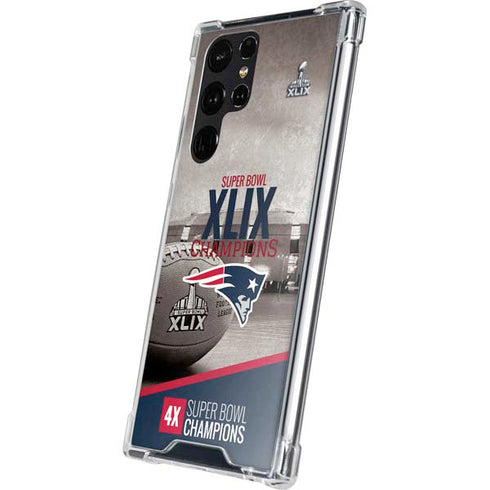 NFL Patriots Super Bowl XLIX Champs Galaxy S24 Ultra Clear Case