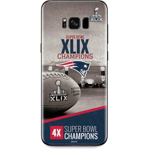 NFL Patriots Super Bowl XLIX Champs Galaxy S8 Plus Skin
