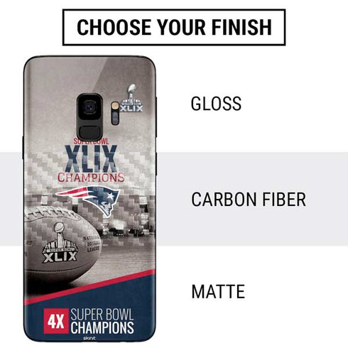 NFL Patriots Super Bowl XLIX Champs Galaxy S9 Skin