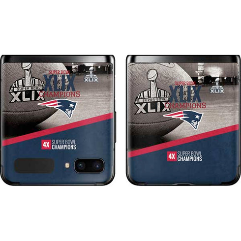 NFL Patriots Super Bowl XLIX Champs Galaxy Z Flip Skin