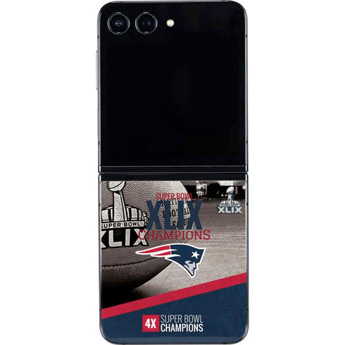 NFL Patriots Super Bowl XLIX Champs Galaxy Z Flip5 5G Skin