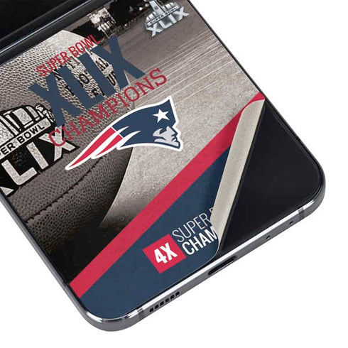 NFL Patriots Super Bowl XLIX Champs Galaxy Z Flip5 5G Skin