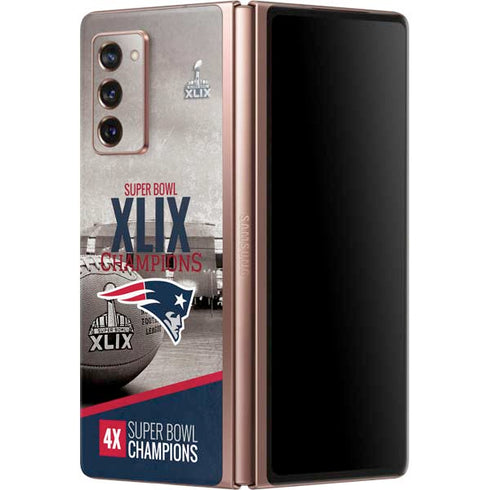 NFL Patriots Super Bowl XLIX Champs Galaxy Z Fold2 5G Skin