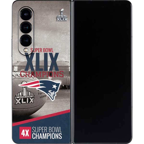 NFL Patriots Super Bowl XLIX Champs Galaxy Z Fold4 5G Skin