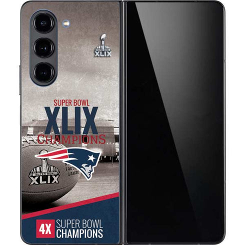 NFL Patriots Super Bowl XLIX Champs Galaxy Z Fold5 5G Skin