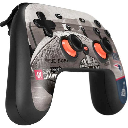 NFL Patriots Super Bowl XLIX Champs Google Stadia Controller Skin