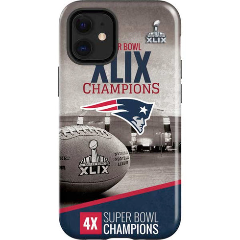 NFL Patriots Super Bowl XLIX Champs iPhone 12 Mini Impact Case