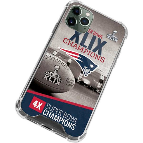 NFL Patriots Super Bowl XLIX Champs iPhone 12 Pro Max Clear Case
