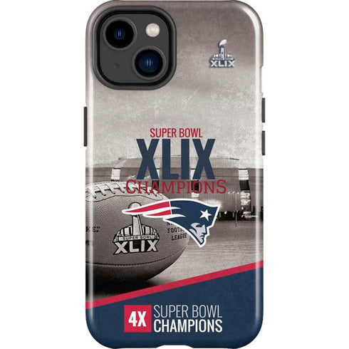 NFL Patriots Super Bowl XLIX Champs iPhone 14 Plus Impact Case