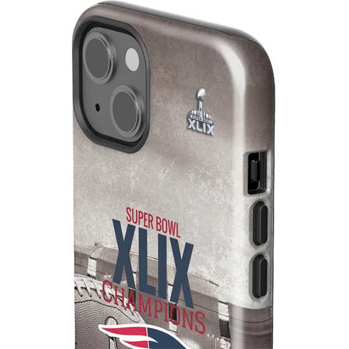 NFL Patriots Super Bowl XLIX Champs iPhone 15 Plus Impact Case
