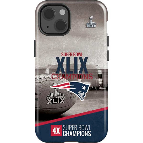 NFL Patriots Super Bowl XLIX Champs iPhone 15 Impact Case