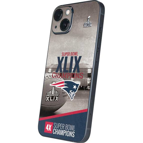 NFL Patriots Super Bowl XLIX Champs iPhone 15 Plus Skin