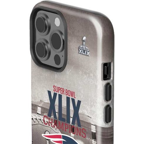 NFL Patriots Super Bowl XLIX Champs iPhone 15 Pro Max Impact Case