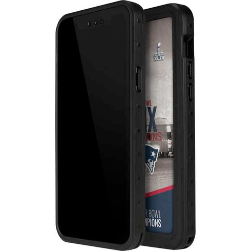 NFL Patriots Super Bowl XLIX Champs iPhone 14 Pro Max Waterproof Case