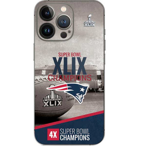 NFL Patriots Super Bowl XLIX Champs iPhone 14 Pro Skin