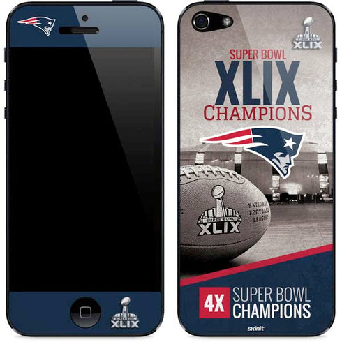 NFL Patriots Super Bowl XLIX Champs iPhone 5/5s/5SE Skin