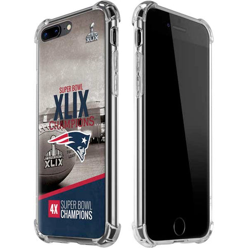 NFL Patriots Super Bowl XLIX Champs iPhone 7/8 Plus Clear Case