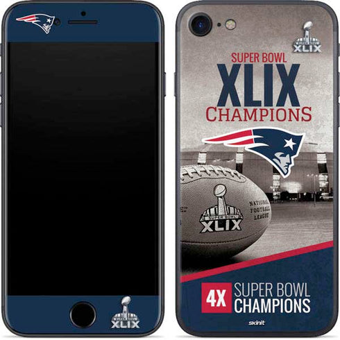 NFL Patriots Super Bowl XLIX Champs iPhone 7 Skin