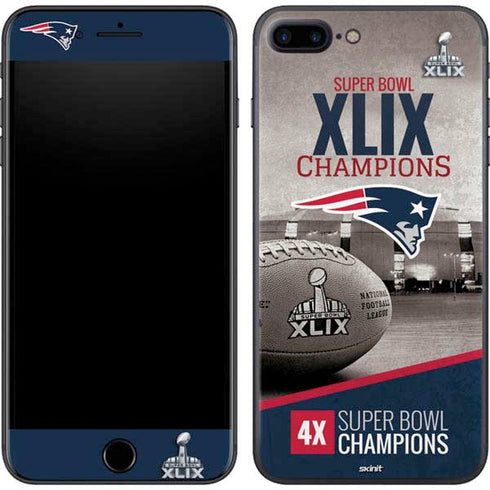 NFL Patriots Super Bowl XLIX Champs iPhone 8 Plus Skin