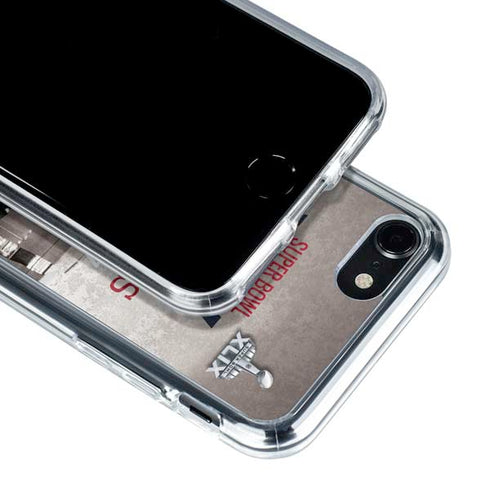 NFL Patriots Super Bowl XLIX Champs iPhone SE (2nd & 3rd Gen) Clear Case