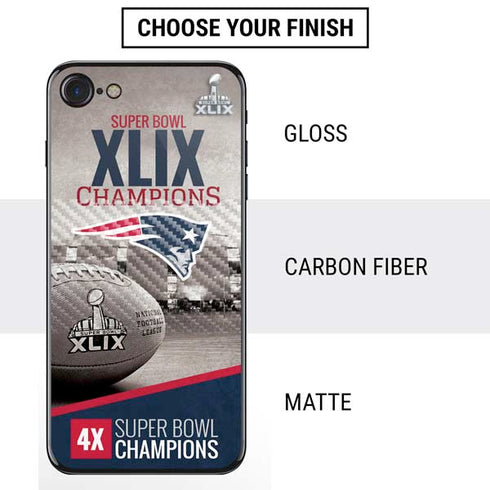 NFL Patriots Super Bowl XLIX Champs iPhone SE (2nd & 3rd Gen) Skin