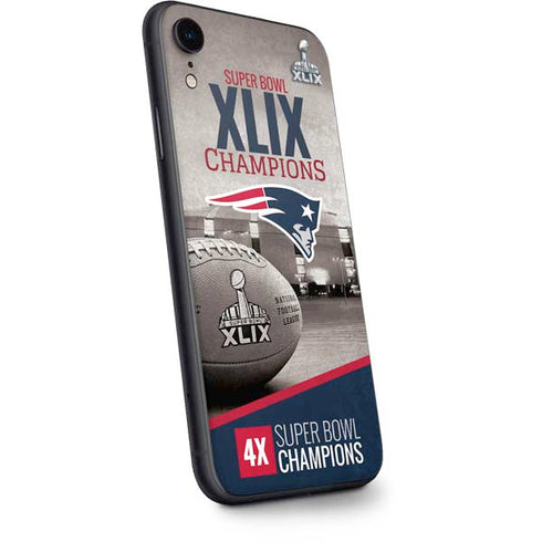 NFL Patriots Super Bowl XLIX Champs iPhone XR Skin