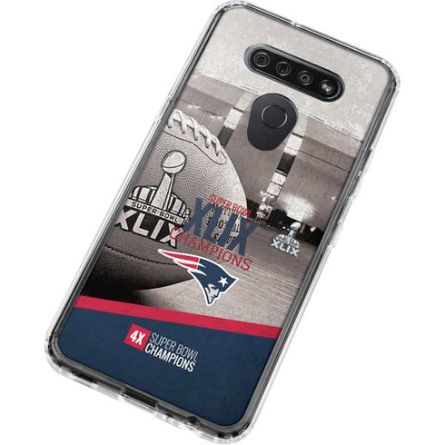 NFL Patriots Super Bowl XLIX Champs LG K51/Q51 Clear Case