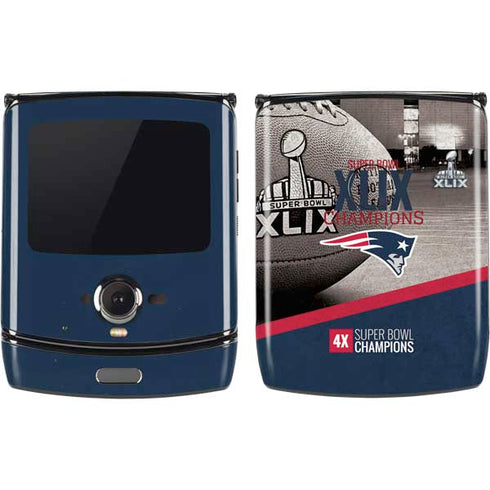 NFL Patriots Super Bowl XLIX Champs Motorola RAZR Skin