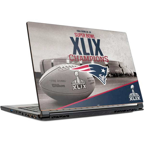 NFL Patriots Super Bowl XLIX Champs MSI GS65 Stealth Laptop Skin