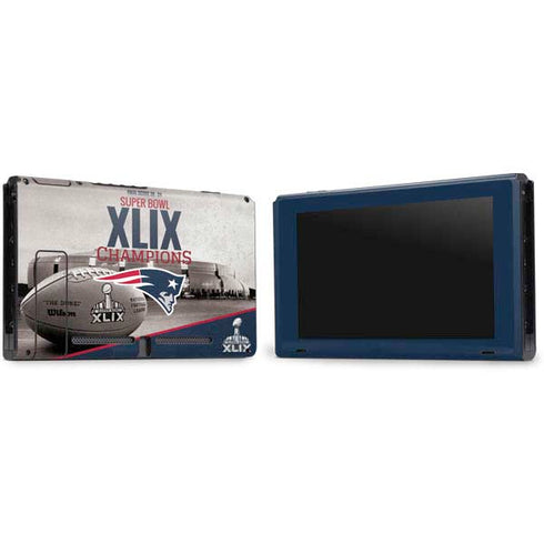 NFL Patriots Super Bowl XLIX Champs Nintendo Switch Bundle Skin