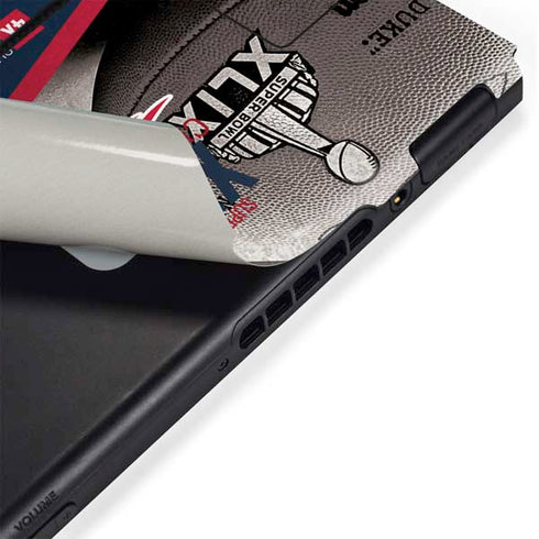 NFL Patriots Super Bowl XLIX Champs Nintendo Switch Bundle Skin