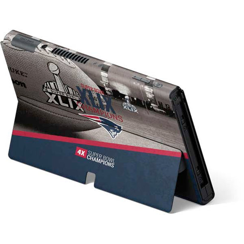 NFL Patriots Super Bowl XLIX Champs Nintendo Switch OLED (2021) Skin