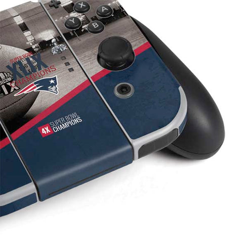 NFL Patriots Super Bowl XLIX Champs Nintendo Switch OLED (2021) Skin