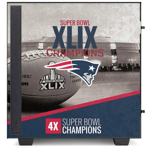 NFL Patriots Super Bowl XLIX Champs NZXT H510 Compact ATX Mid-Tower Case Skin
