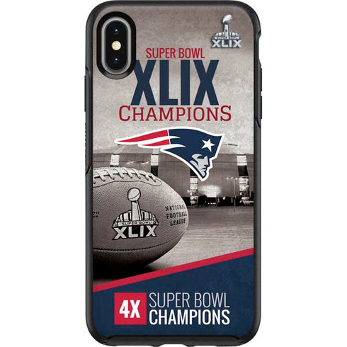 NFL Patriots Super Bowl XLIX Champs Otterbox Symmetry iPhone Skin