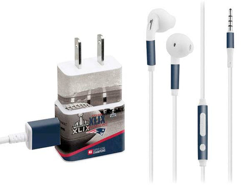 NFL Patriots Super Bowl XLIX Champs Phone Charger Skin