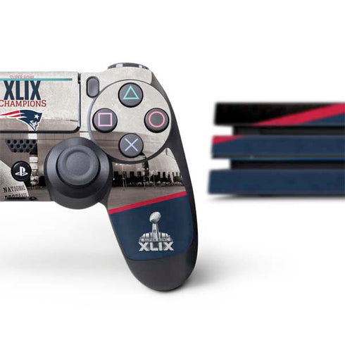 NFL Patriots Super Bowl XLIX Champs PS4 Pro Bundle Skin