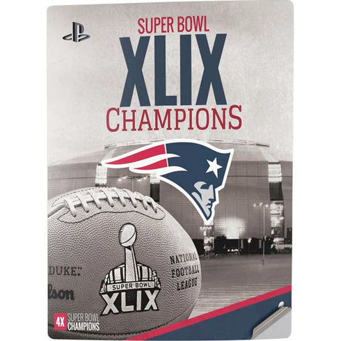 NFL Patriots Super Bowl XLIX Champs PS5 Digital Edition Console Skin