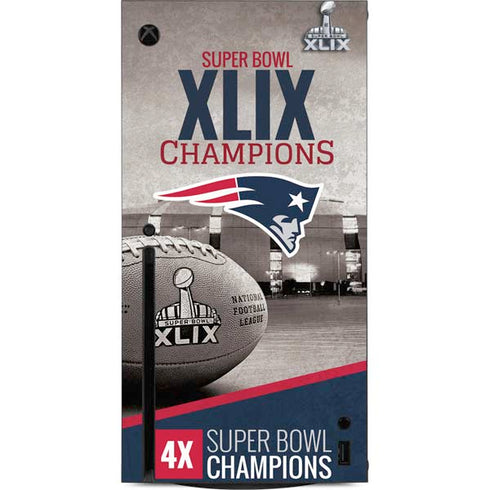 NFL Patriots Super Bowl XLIX Champs Xbox Series X Console Skin