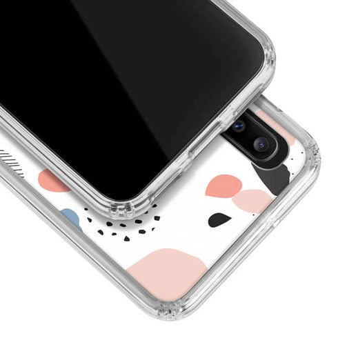 Patterned Dots Galaxy A30 Clear Case
