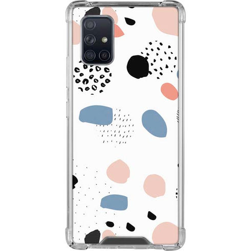 Patterned Dots Galaxy A71 5G Clear Case