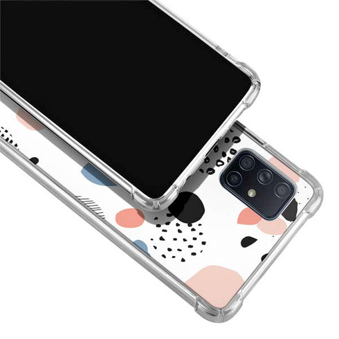 Patterned Dots Galaxy A71 5G Clear Case