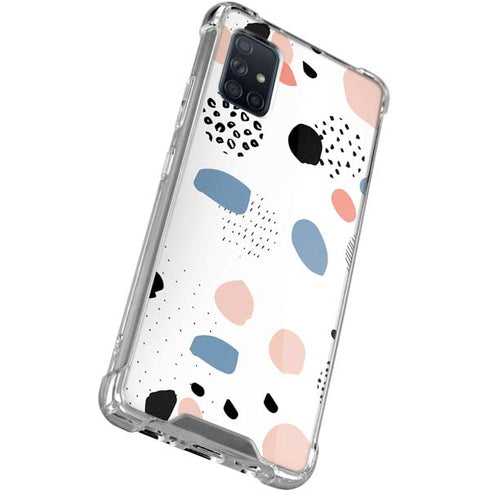 Patterned Dots Galaxy A71 5G Clear Case