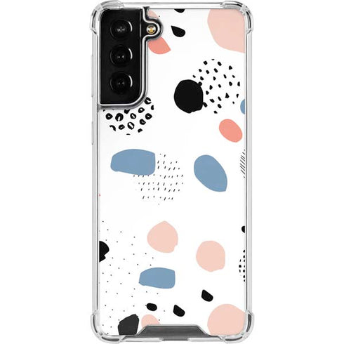 Patterned Dots Galaxy S21 FE Clear Case