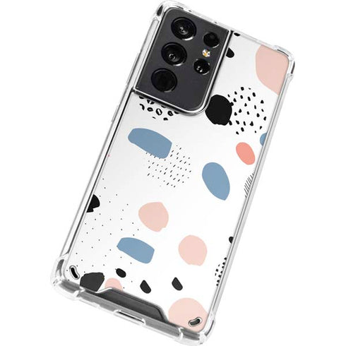 Patterned Dots Galaxy S21 Ultra 5G Clear Case