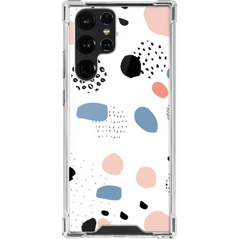 Patterned Dots Galaxy S22 Ultra Clear Case