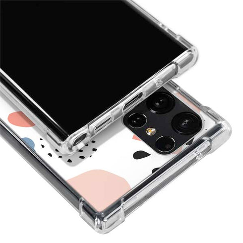 Patterned Dots Galaxy S22 Ultra Clear Case