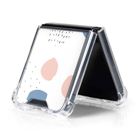 Patterned Dots Galaxy Z Flip5 5G Clear Case