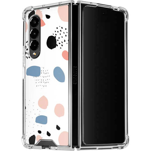 Patterned Dots Galaxy Z Fold4 5G Clear Case